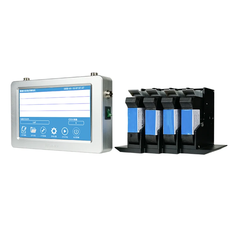 Automatic Flatbed Printer Continuous Expiry Date Tij Printing Machine Batch Coding Tij Inkjet Printer
