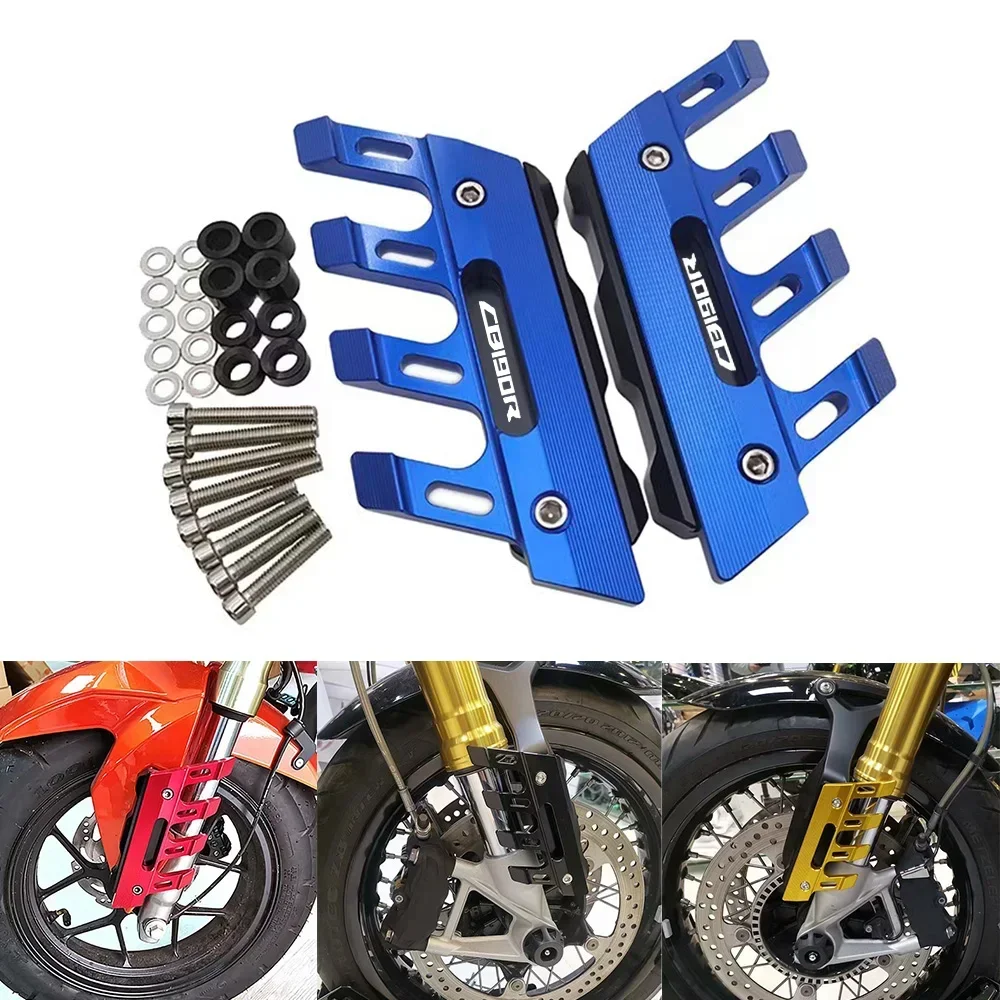 For HONDA CBF190 CB190R CB190X Motorcycle Mudguard Front Fork Protector Guard Block Fender Anti-fall Slider Accessories
For HONDA CBF190 CB190R CB190X Motorcycle Mudguard Front Fork Protector Guard Block Fender Anti-fall Slider Accessories