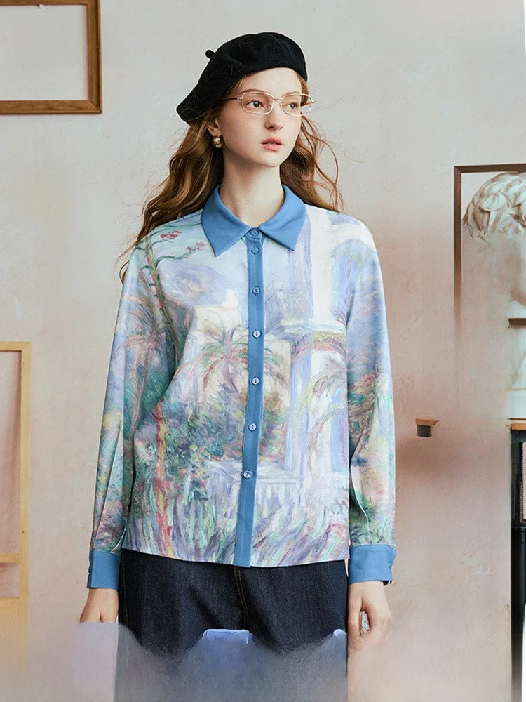 Loose Long Sve irt Women's Printed Patchwork Artistic Sle Polyester Fiber Breathable Comfortable Autumn New Arrival
Loose Long Sve irt Women's Printed Patchwork Artistic Sle Polyester Fiber Breathable Comfortable Autumn New Arrival