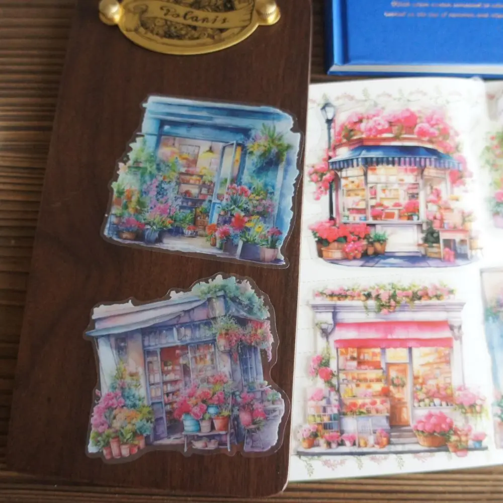 10 Pcs Street Corner Always Open Flower Shop Style PVC Sticker Scrapbooking DIY Gift Decoration Tag 
10 Pcs Street Corner Always Open Flower Shop Style PVC Sticker Scrapbooking DIY Gift Decoration Tag