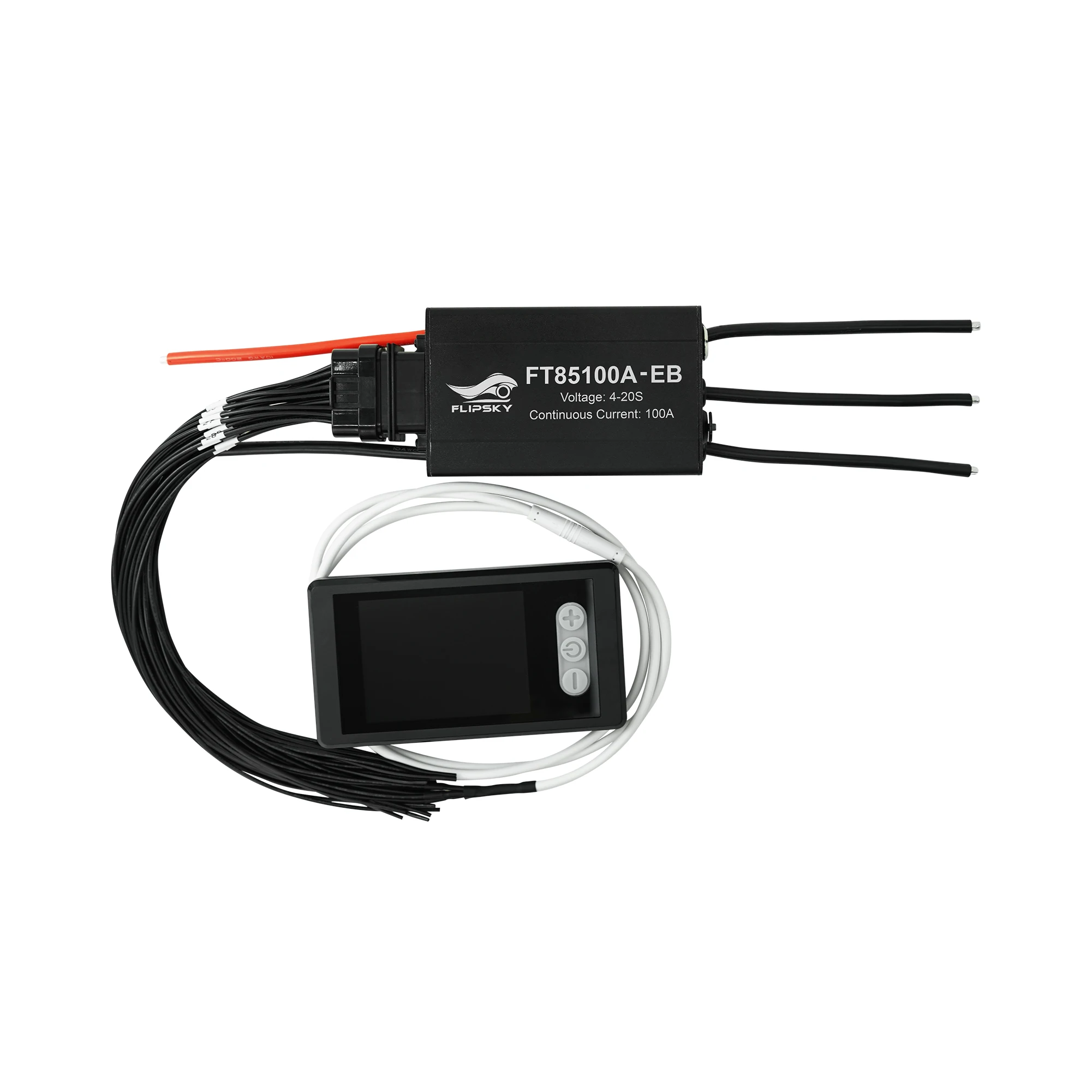 Flipsky FT85100A-EB 85V 100A with TFT Advanced Display V3.0 Support PWM Variable Frequency Control and Brake Signal for Ebike
Flipsky FT85100A-EB 85V 100A with TFT Advanced Display V3.0 Support PWM Variable Frequency Control and Brake Signal for Ebike