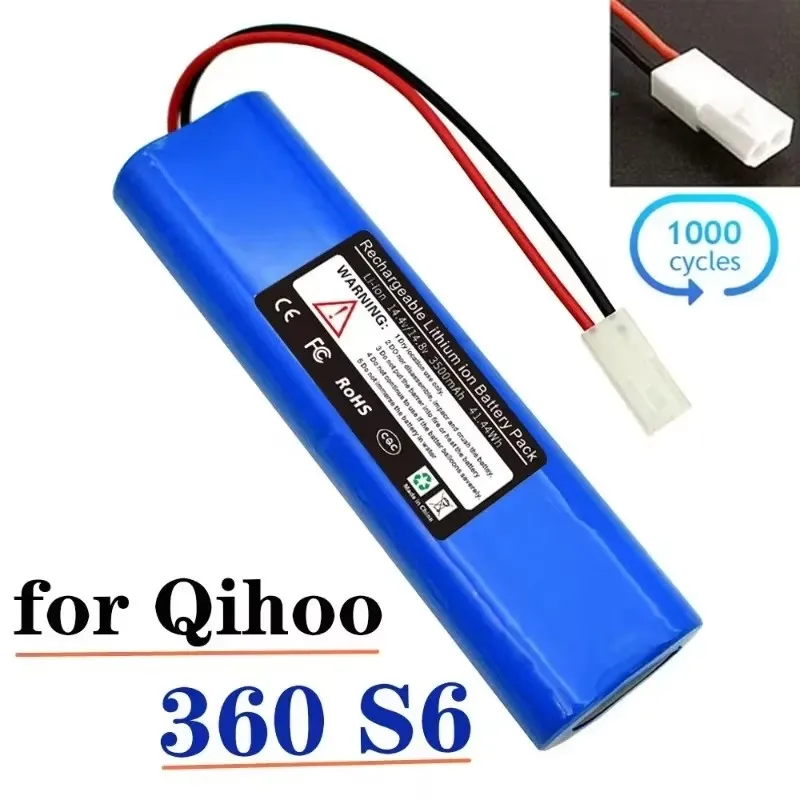 New 14.8V 3500mAh Battery Pack for Qihoo 360 S6 Robotic Vacuum Cleaner Spare Parts Accessories Replacement Batteries
New 14.8V 3500mAh Battery Pack for Qihoo 360 S6 Robotic Vacuum Cleaner Spare Parts Accessories Replacement Batteries