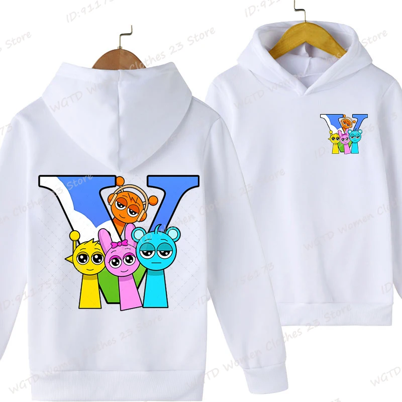 Sprunki 26 Alphabet Print Children Hoodies Funny Game Long Sleeve Hooded Pullover Sprunki Song & 26 Letter Hoodie For Boys Girls
Sprunki 26 Alphabet Print Children Hoodies Funny Game Long Sleeve Hooded Pullover Sprunki Song & 26 Letter Hoodie For Boys Girls