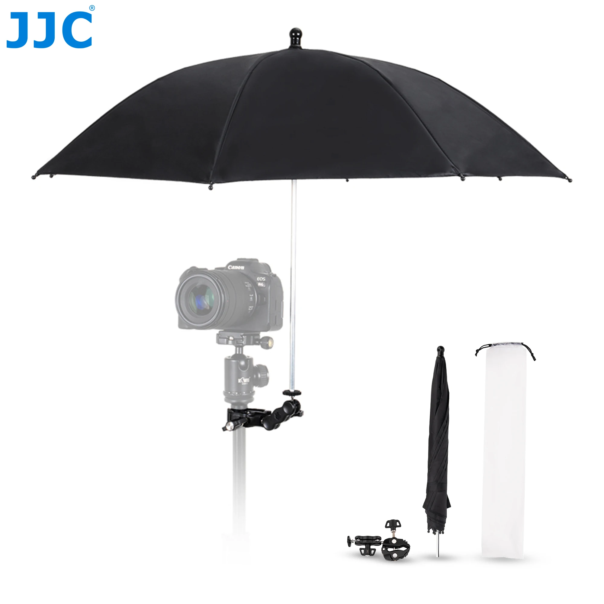 JJC Camera Umbrella Sunshade Ajustable Umbrella Clamp Mount Kit Camera Rain Cover Tripod Sun Shade for Outdoor Photographing
JJC Camera Umbrella Sunshade Ajustable Umbrella Clamp Mount Kit Camera Rain Cover Tripod Sun Shade for Outdoor Photographing