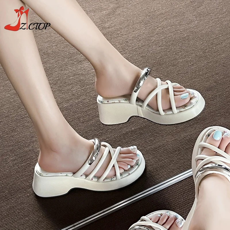 Summer Platform Women's Slippers Wedges Sandals Open Toe Thick Bottom Casual Shoes Ladies Beach Slide
Summer Platform Women's Slippers Wedges Sandals Open Toe Thick Bottom Casual Shoes Ladies Beach Slide