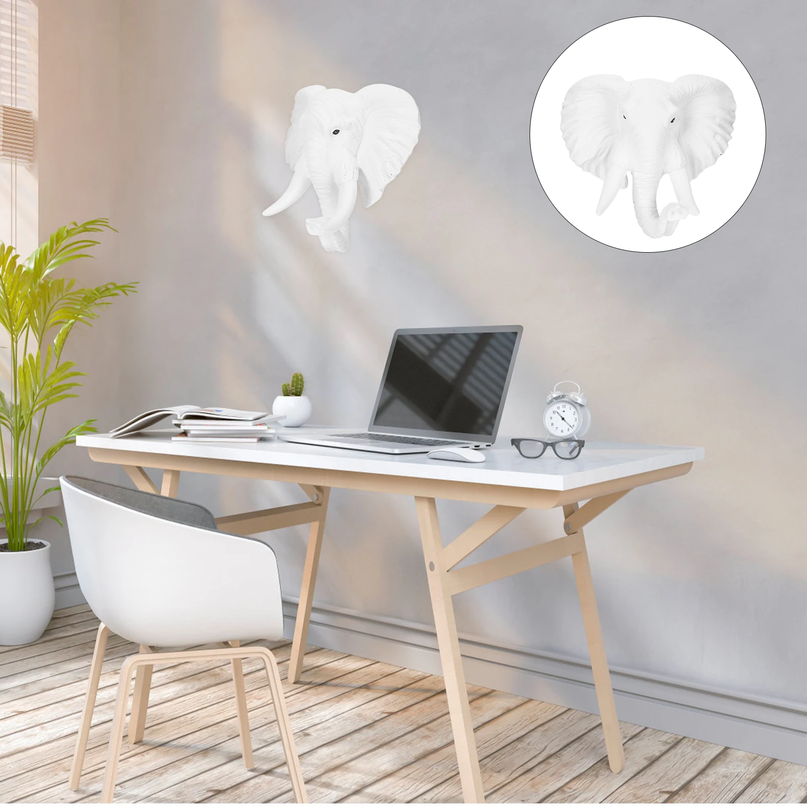 Resin Animal Head Wall Decoration Elephant Head Art Sculpture Decor For Bedroom Bathroom Kitchen Corridor Garden African Style
Resin Animal Head Wall Decoration Elephant Head Art Sculpture Decor For Bedroom Bathroom Kitchen Corridor Garden African Style