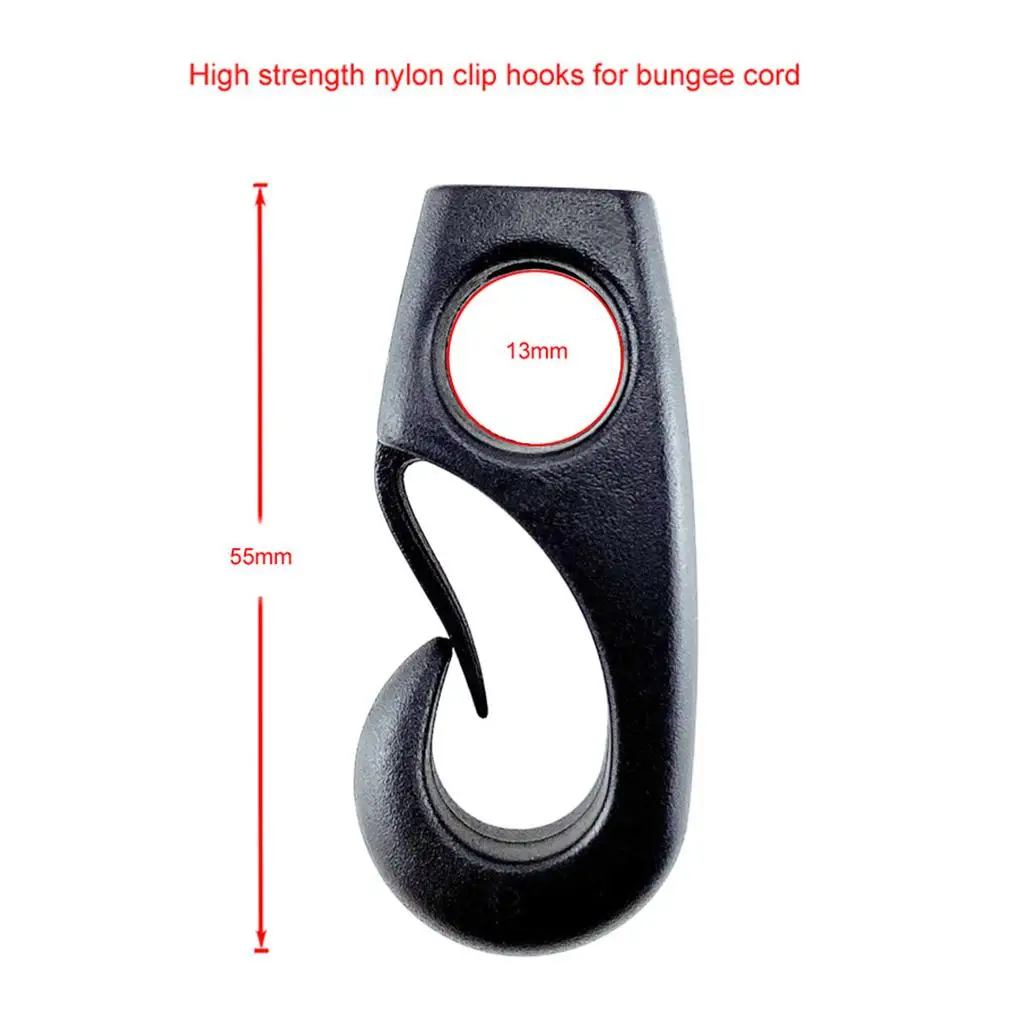 Durable Nylon Bungee Hook High Strength Kayak Cord Hook Plastic Fastening Solution for Marine and Camping
Durable Nylon Bungee Hook High Strength Kayak Cord Hook Plastic Fastening Solution for Marine and Camping