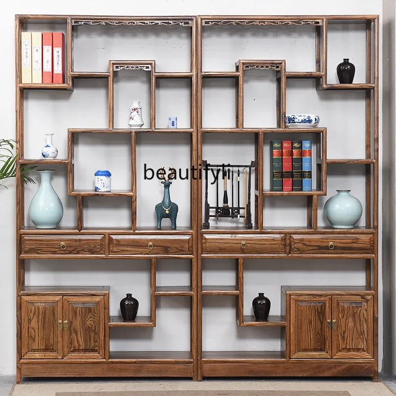 *Bogu frame solid wood Chinese style Duobao Pavilion elm furniture tea display cabinet living room bookshelf
*Bogu frame solid wood Chinese style Duobao Pavilion elm furniture tea display cabinet living room bookshelf