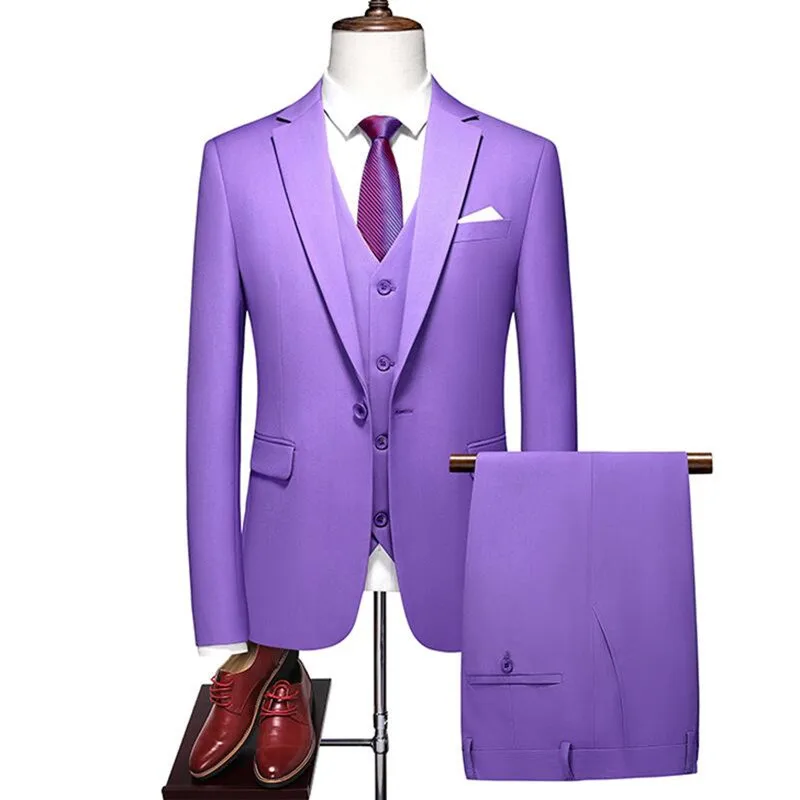 High Quality 19 Colors Men's Solid Suit Fashion Wedding Party Social Dress Formal Business Slim Casual Office Suit 3 Pieces Set
High Quality 19 Colors Men's Solid Suit Fashion Wedding Party Social Dress Formal Business Slim Casual Office Suit 3 Pieces Set