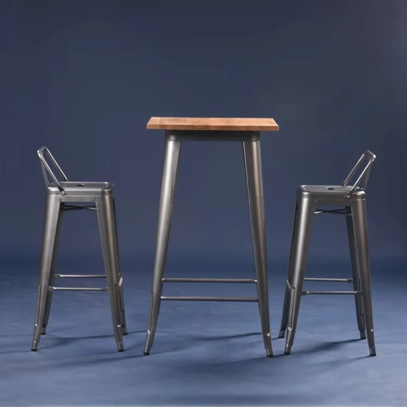 Commercial furniture High pole fast food Outdoor garden restaurant Bar Wooden dining table set
Commercial furniture High pole fast food Outdoor garden restaurant Bar Wooden dining table set