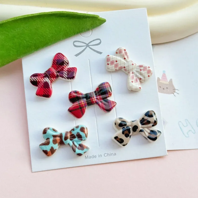 5pcs Cute Check Colorful Bow Series Cartoon Acrylic Flatback Charms for Diy Resin Crafts Materials Scrapbooking Embellisdment
5pcs Cute Check Colorful Bow Series Cartoon Acrylic Flatback Charms for Diy Resin Crafts Materials Scrapbooking Embellisdment