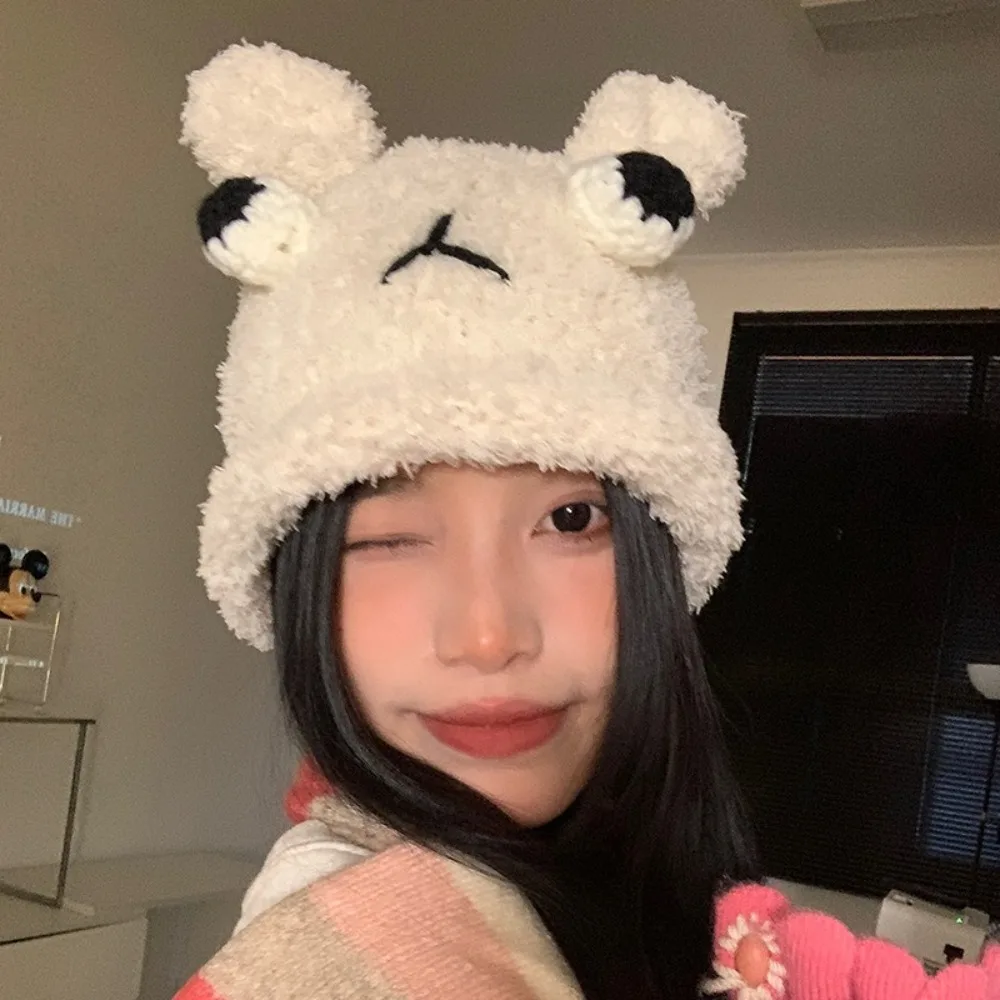 Trendy Cute Little Bear Knitted Hat Winter Warm Gift Women Leisure Cap Soft Versatile Slouchy Bonnet
Trendy Cute Little Bear Knitted Hat Winter Warm Gift Women Leisure Cap Soft Versatile Slouchy Bonnet