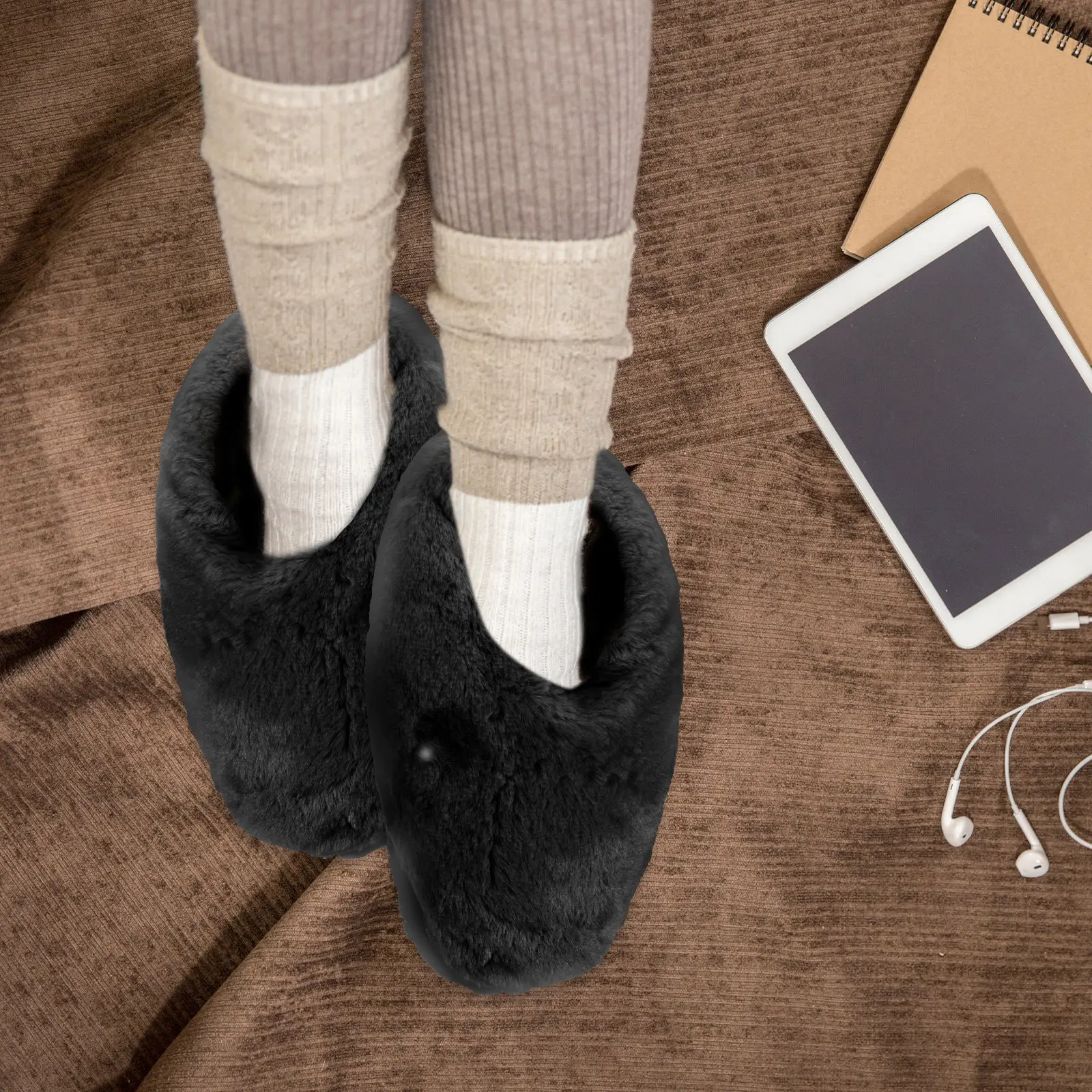 1 Pair Electric Heated Slippers USB Foot Warmers Soft Comfortable Breathable Winter Home Office Warm Shoes Foot Heating Device
1 Pair Electric Heated Slippers USB Foot Warmers Soft Comfortable Breathable Winter Home Office Warm Shoes Foot Heating Device