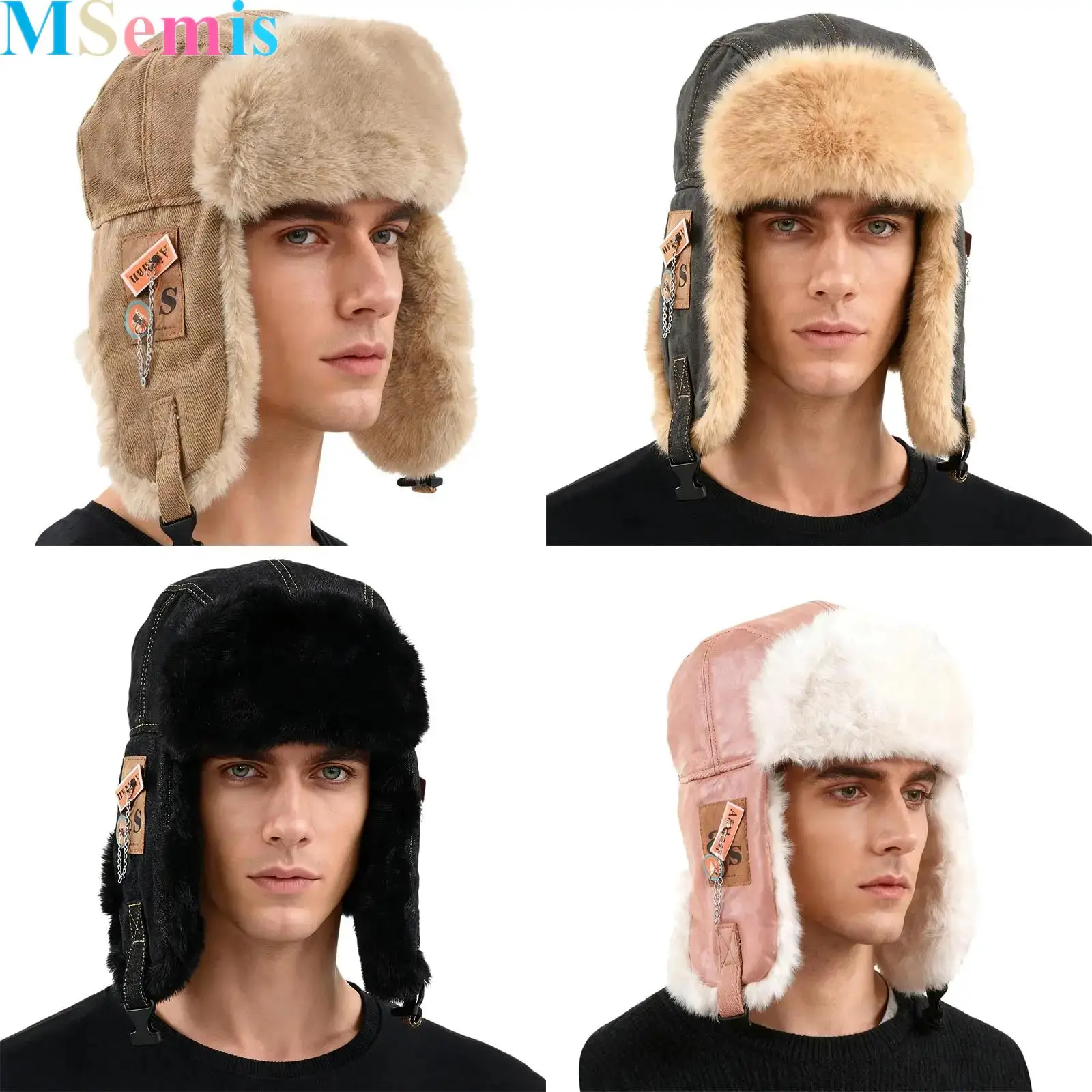 1Pcs Warm Hat with Windproof Ear Flaps Women Men Faux Fur Bomber Hat Thermal Aviator Cap for Outdoor Skiing Hunting
1Pcs Warm Hat with Windproof Ear Flaps Women Men Faux Fur Bomber Hat Thermal Aviator Cap for Outdoor Skiing Hunting