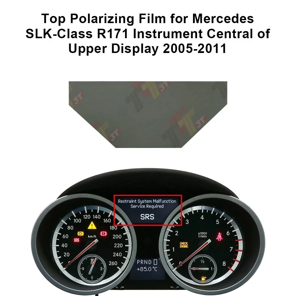 Верхняя поляризационная пленка для верхнего дисплея приборной панели Mercedes SLK R171
Верхняя поляризационная пленка для верхнего дисплея приборной панели Mercedes SLK R171