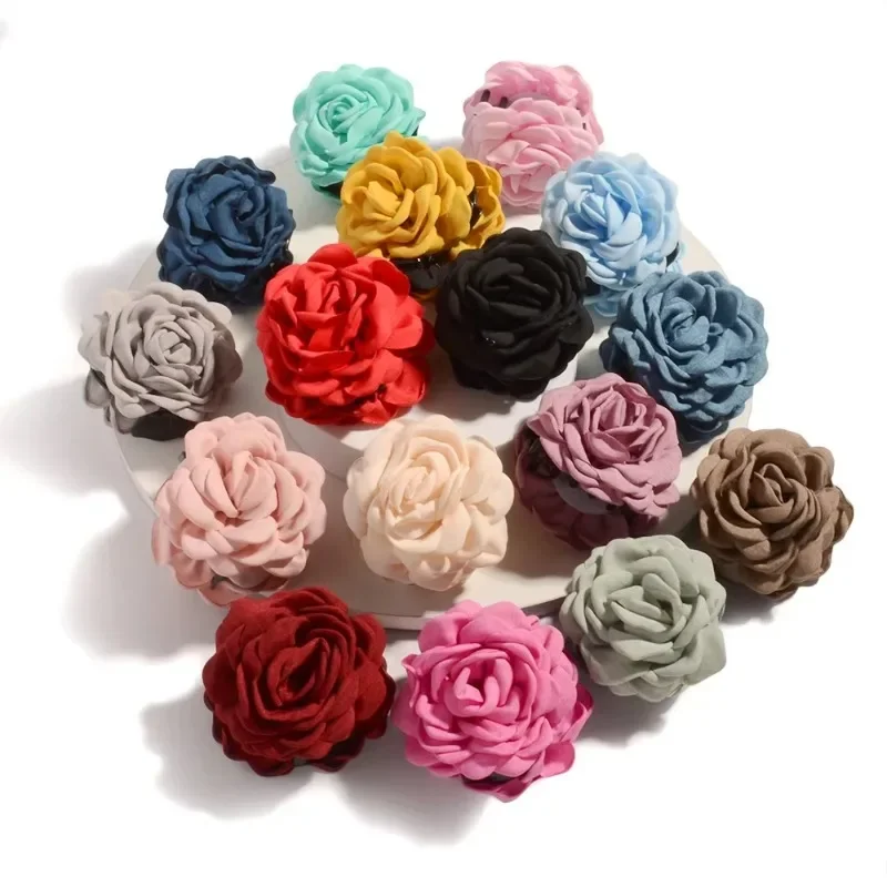 Stereoscopic Rose Flower Hair Clip Women Elegant Back of The Head Hair Shark Clip Fashionable Girl Hair Accessories
Stereoscopic Rose Flower Hair Clip Women Elegant Back of The Head Hair Shark Clip Fashionable Girl Hair Accessories