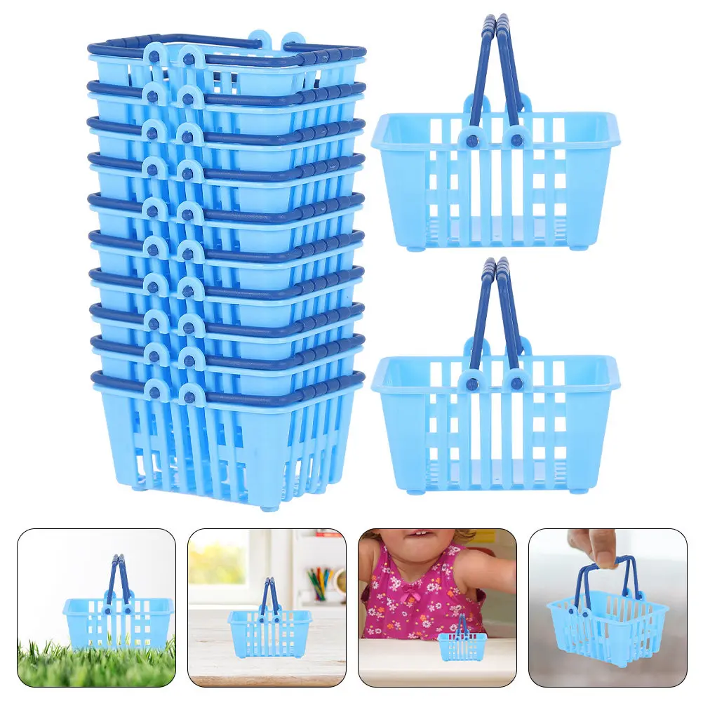 12Pcs Miniature Shopping Basket Sturdy Plastic Dual Handle Design for Kids Grocery Role Play Easter Eggs Storage Desktop Decor
12Pcs Miniature Shopping Basket Sturdy Plastic Dual Handle Design for Kids Grocery Role Play Easter Eggs Storage Desktop Decor