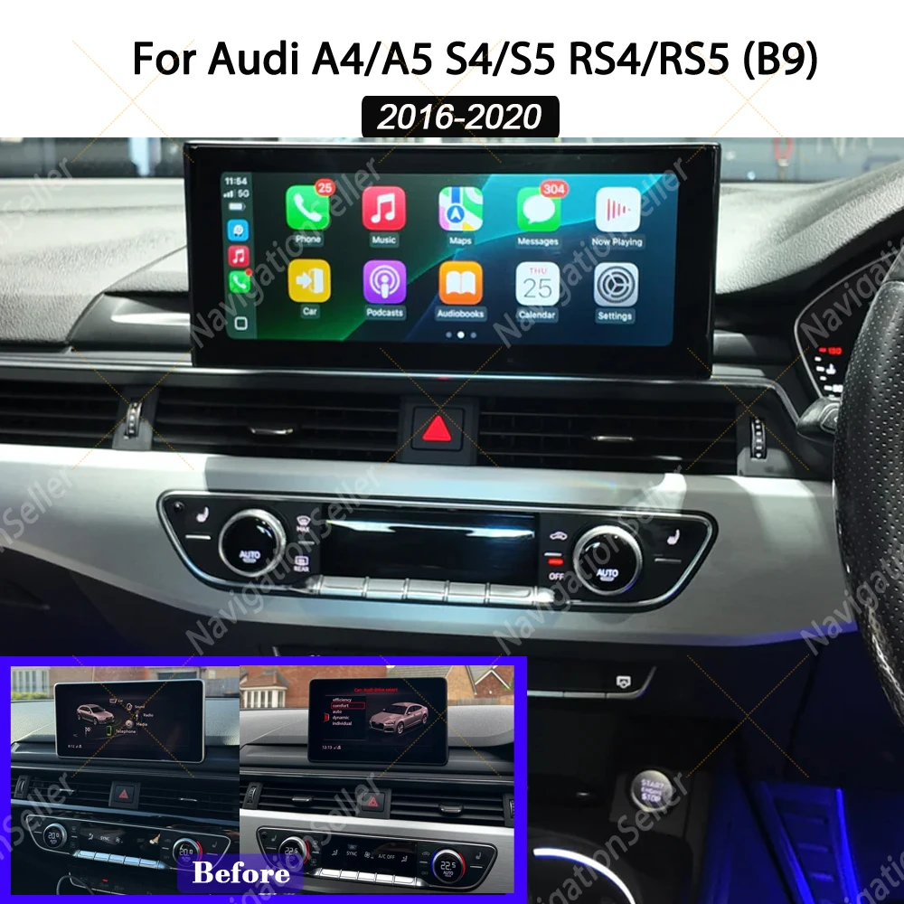 Carplay Radio For Audi A4 A5 S4 S5 RS4 RS5 B9 MIB2 2016-2020 Android Auto Stereo Multimedia Upgrade Navigation Bluetooth Audio
Carplay Radio For Audi A4 A5 S4 S5 RS4 RS5 B9 MIB2 2016-2020 Android Auto Stereo Multimedia Upgrade Navigation Bluetooth Audio