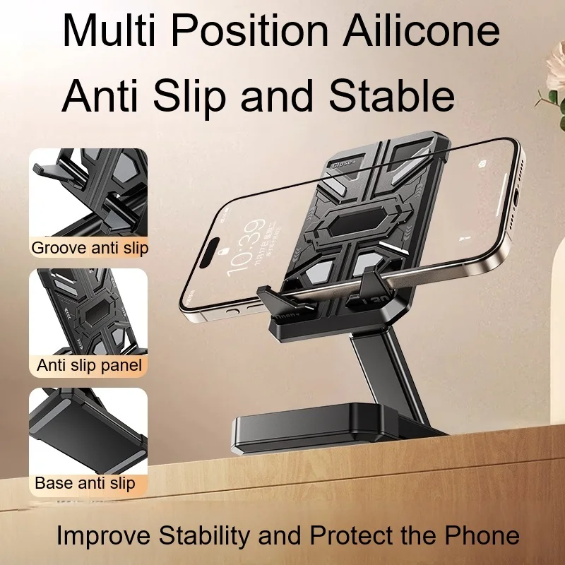 New Model L30 Mecha Style Phone Tablet Stand Universal Foldable Holder with Non Slip Silicone Pad Thickened Base Stable
New Model L30 Mecha Style Phone Tablet Stand Universal Foldable Holder with Non Slip Silicone Pad Thickened Base Stable