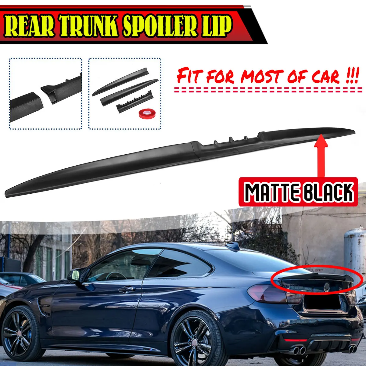Универсальный Спойлер для багажника автомобиля, 3 шт., для BMW, Benz, VW, Audi, Ford
Универсальный Спойлер для багажника автомобиля, 3 шт., для BMW, Benz, VW, Audi, Ford