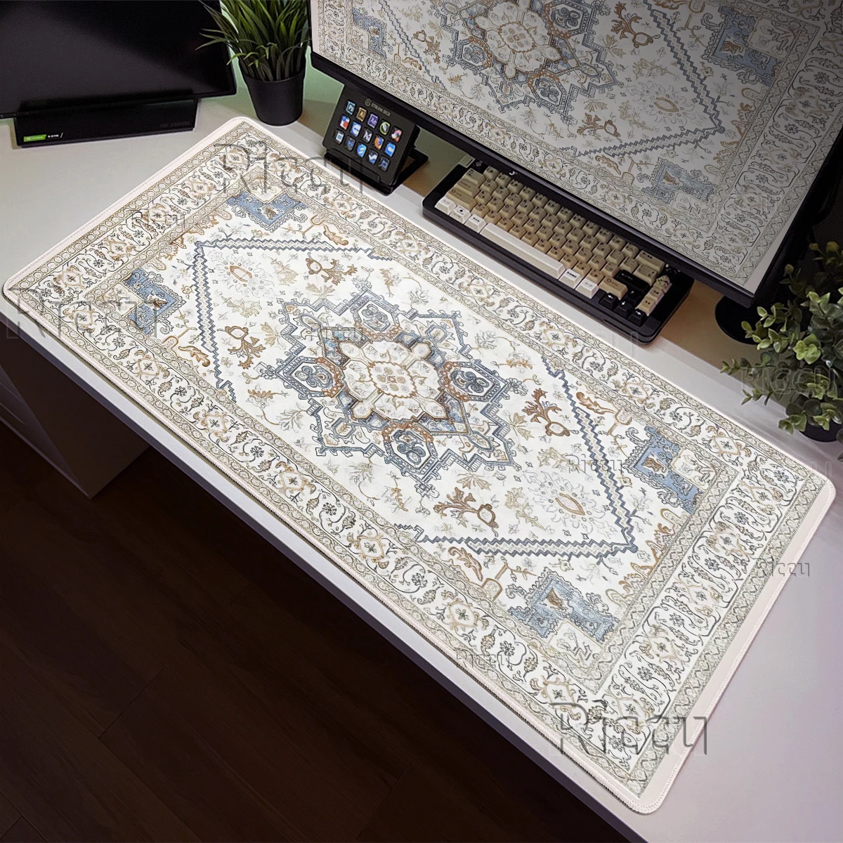 Persian Carpet Pattern Mousepads Mechanical Keyboard Mouse Pad Non-slip Desk Rug Retro Style Rubber Lock-edge Computer Table Mat
Persian Carpet Pattern Mousepads Mechanical Keyboard Mouse Pad Non-slip Desk Rug Retro Style Rubber Lock-edge Computer Table Mat