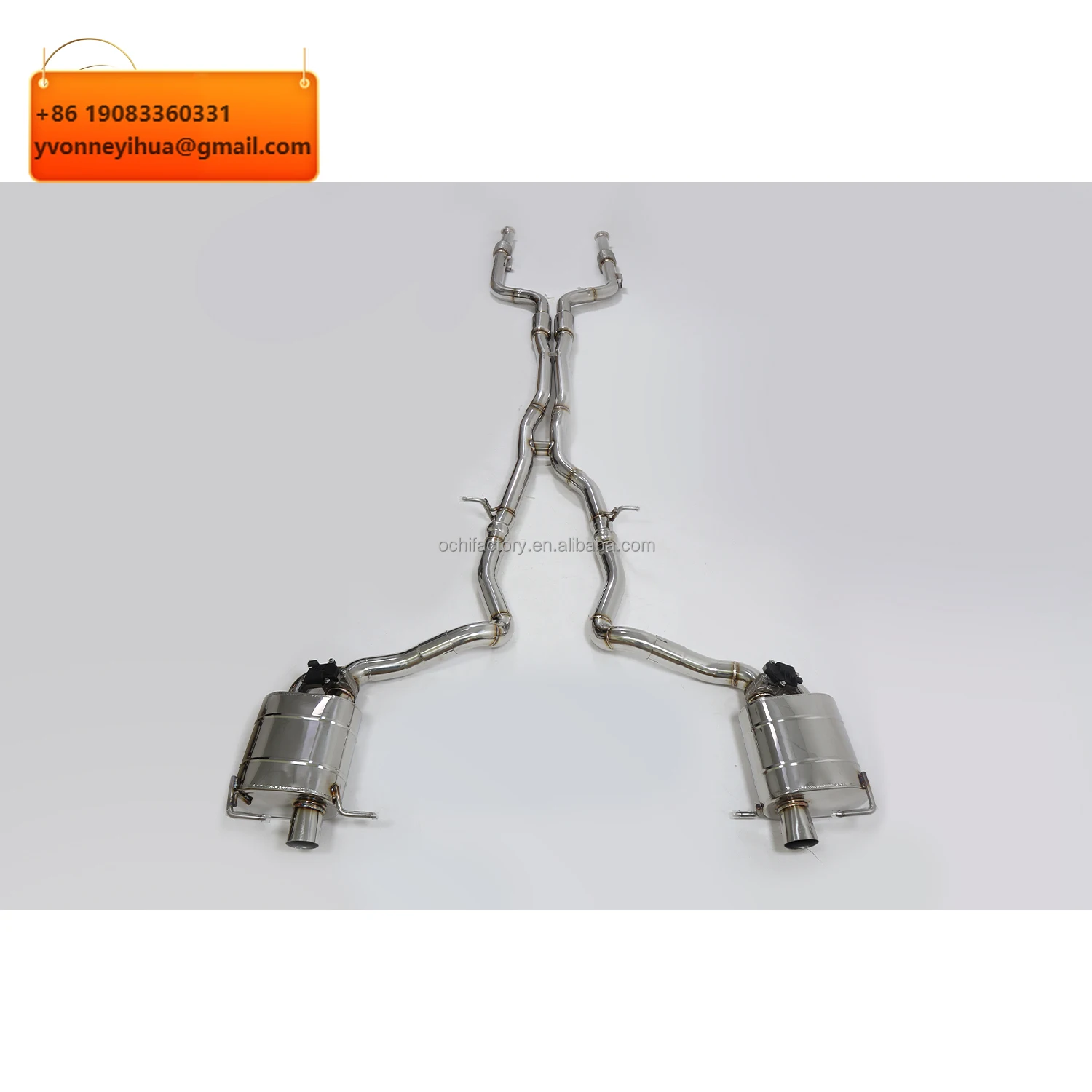 Выхлопная система OUCHI из нержавеющей стали для Mercedes-Benz C-Class AMG C43/C450/C400 W205 2020+ 4.0T с глушителем и клапанами
Выхлопная система OUCHI из нержавеющей стали для Mercedes-Benz C-Class AMG C43/C450/C400 W205 2020+ 4.0T с глушителем и клапанами