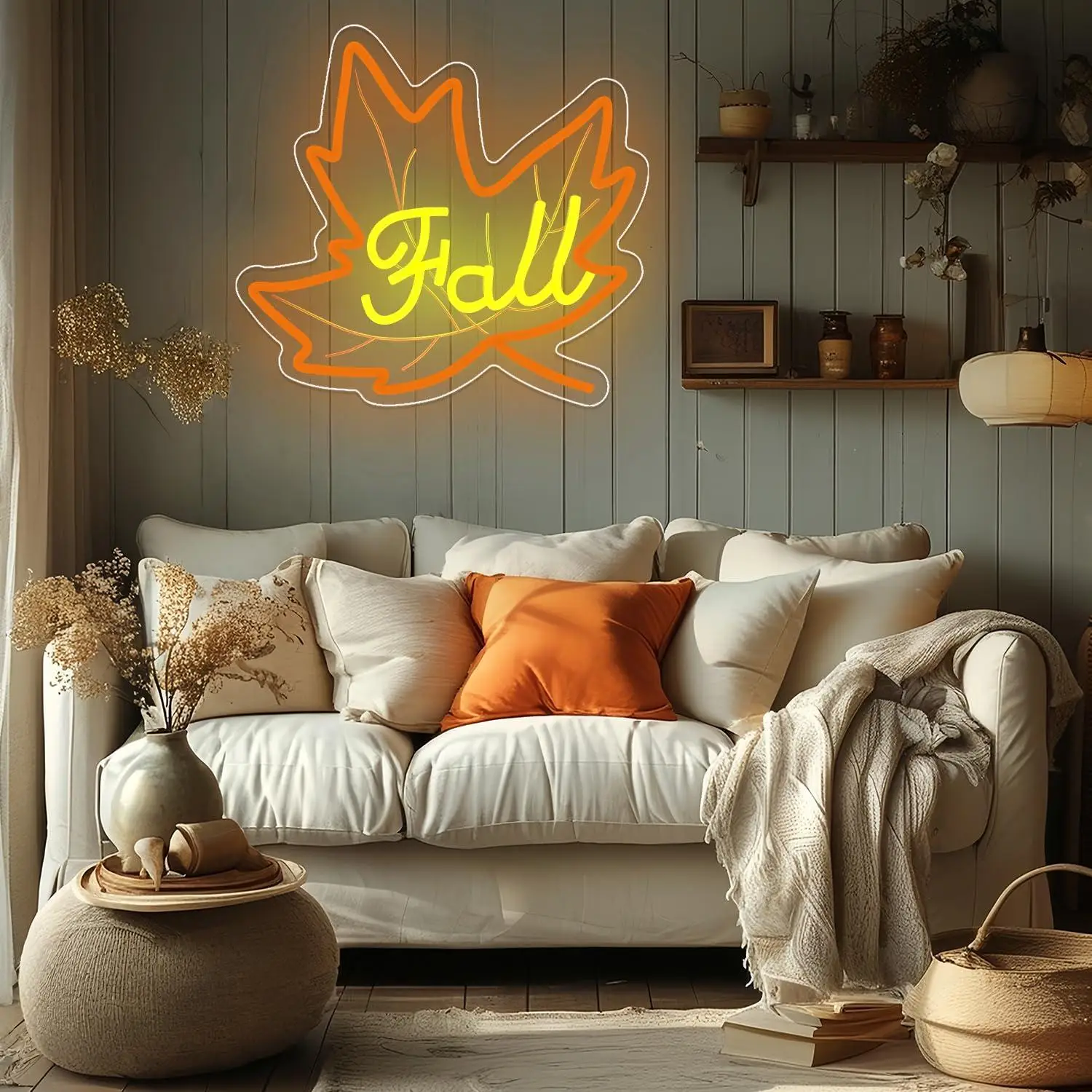 Fall Maple Leaf Neon Sign Fall Themed LED Light Up Sign for Thanksgiving Autumn Party Home Bar Wall Decor Holiday Gifts
Fall Maple Leaf Neon Sign Fall Themed LED Light Up Sign for Thanksgiving Autumn Party Home Bar Wall Decor Holiday Gifts