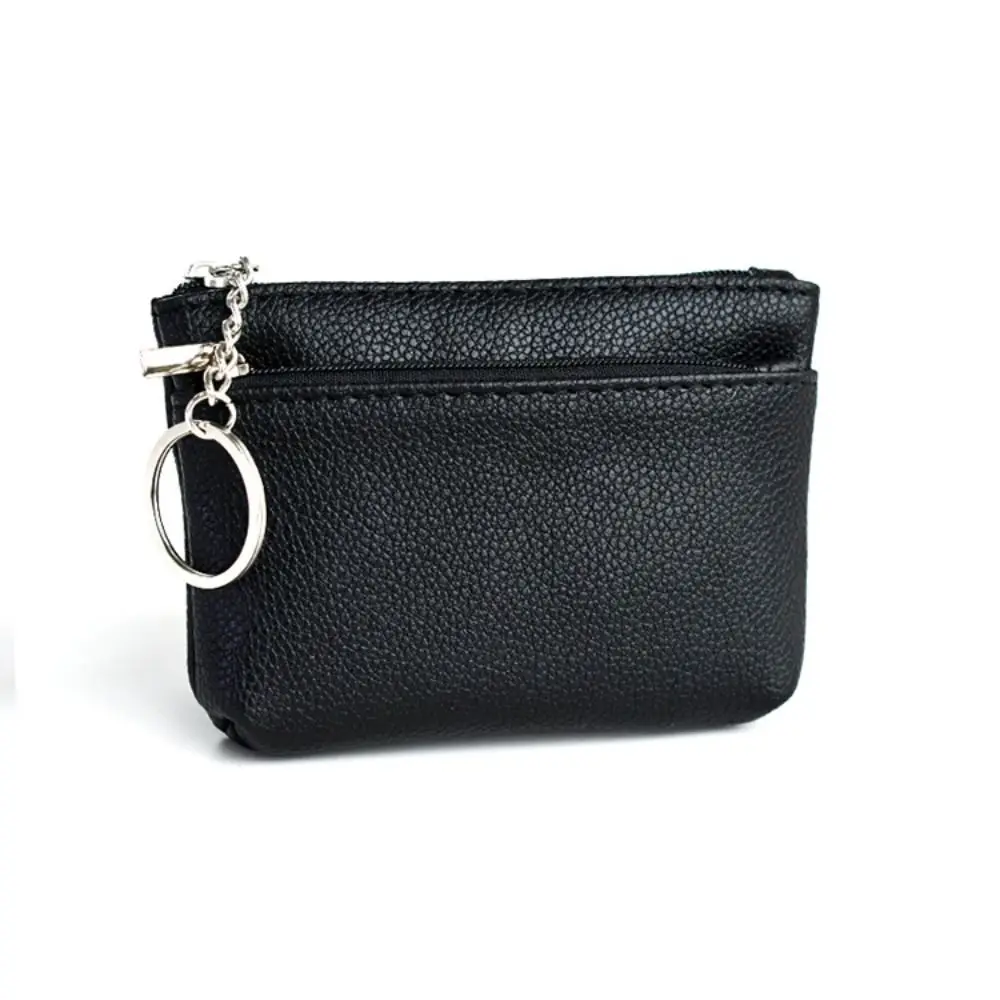 Portable Zipper PU Leather Coin Purse Credit Card Holder with Key Ring Mini Change Purse Card Pocket Pure Color Short Wallet Man
Portable Zipper PU Leather Coin Purse Credit Card Holder with Key Ring Mini Change Purse Card Pocket Pure Color Short Wallet Man