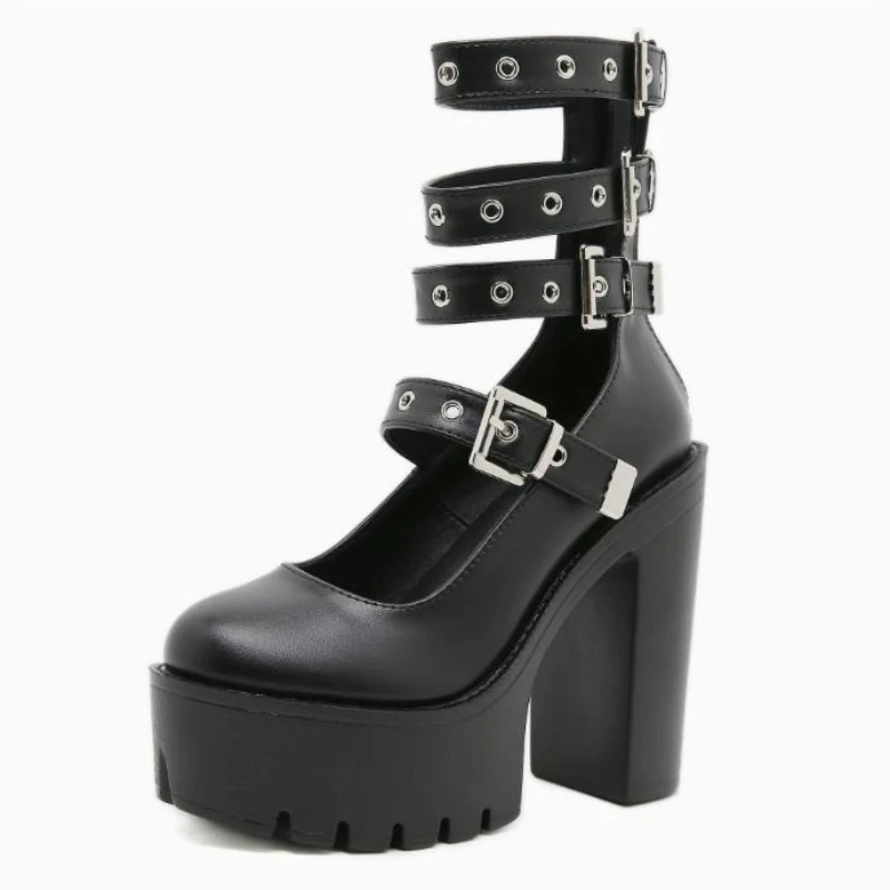 Новинка 2023 года, женские туфли Мэри Джейн на платформе с ремешком на щиколотке, черные туфли Мэри Джейн на массивном каблуке в стиле панк, туфли-лодочки в стиле Лолиты на высоком каблуке
Новинка 2023 года, женские туфли Мэри Джейн на платформе с ремешком на щиколотке, черные туфли Мэри Джейн на массивном каблуке в стиле панк, туфли-лодочки в стиле Лолиты на высоком каблуке