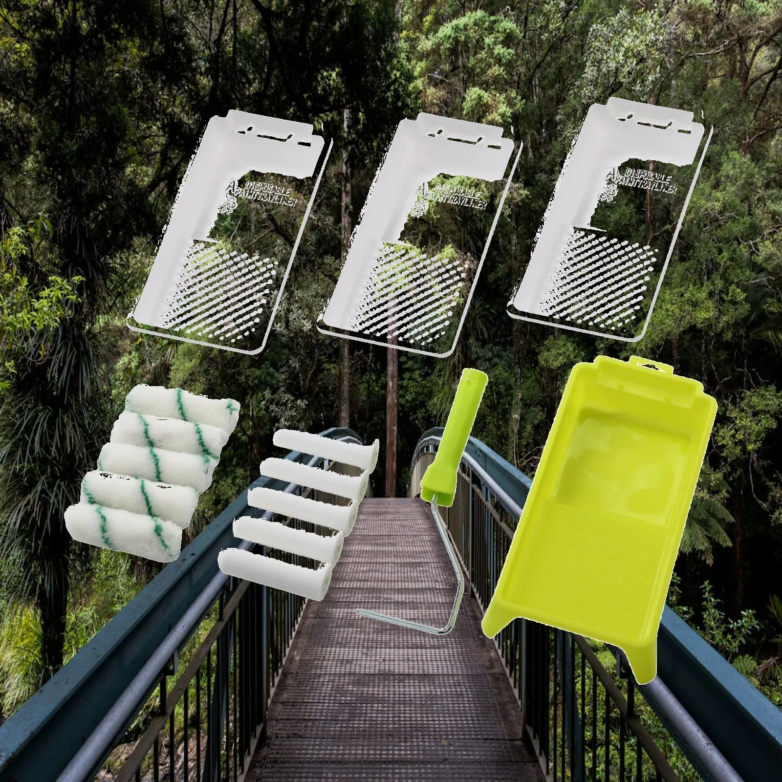 Paint Roller with Frame, Tray, Liners Roller Covers High Density Foam Roller for Ceiling Driveway Concrete Bathroom Walkway
Paint Roller with Frame, Tray, Liners Roller Covers High Density Foam Roller for Ceiling Driveway Concrete Bathroom Walkway