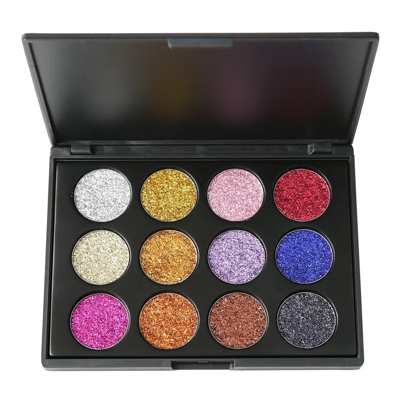 12Colors The Shadows of Eye Colorful Diamond Sequins Eyeshadow Eyes Glitter Powder Makeup Palette Cosmetic
12Colors The Shadows of Eye Colorful Diamond Sequins Eyeshadow Eyes Glitter Powder Makeup Palette Cosmetic