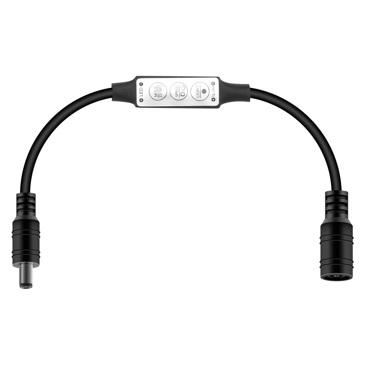 ABZV-Low-profile Inline Controller Mini 3 Key Dimmer Switch for LED Strip Light Black
ABZV-Low-profile Inline Controller Mini 3 Key Dimmer Switch for LED Strip Light Black