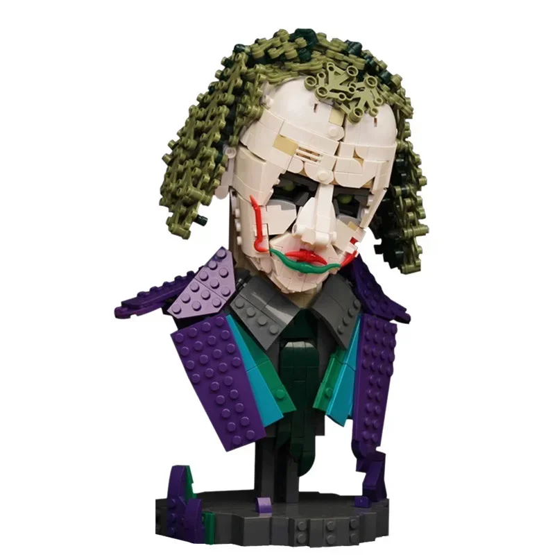 Фигурка Джокер Хит Леджер Половина длина Бюст Строительные блоки MOC Персонаж злодея Джокер Выставочные игрушки средней длины Модель
Фигурка Джокер Хит Леджер Половина длина Бюст Строительные блоки MOC Персонаж злодея Джокер Выставочные игрушки средней длины Модель