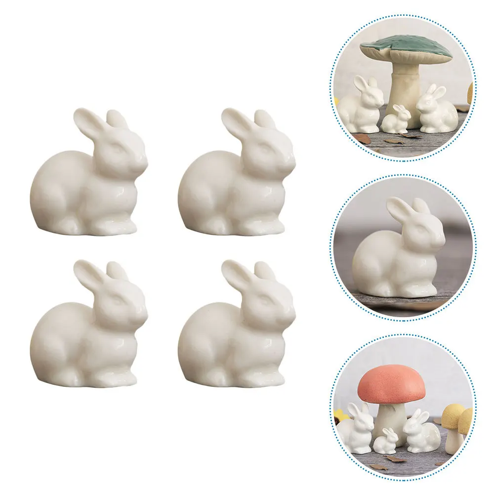 4Pcs Ceramic Rabbit Adornments Mini White Vintage Landscape Decoration Easter Garden Desktop Craft Ornament Easter Adorns
4Pcs Ceramic Rabbit Adornments Mini White Vintage Landscape Decoration Easter Garden Desktop Craft Ornament Easter Adorns