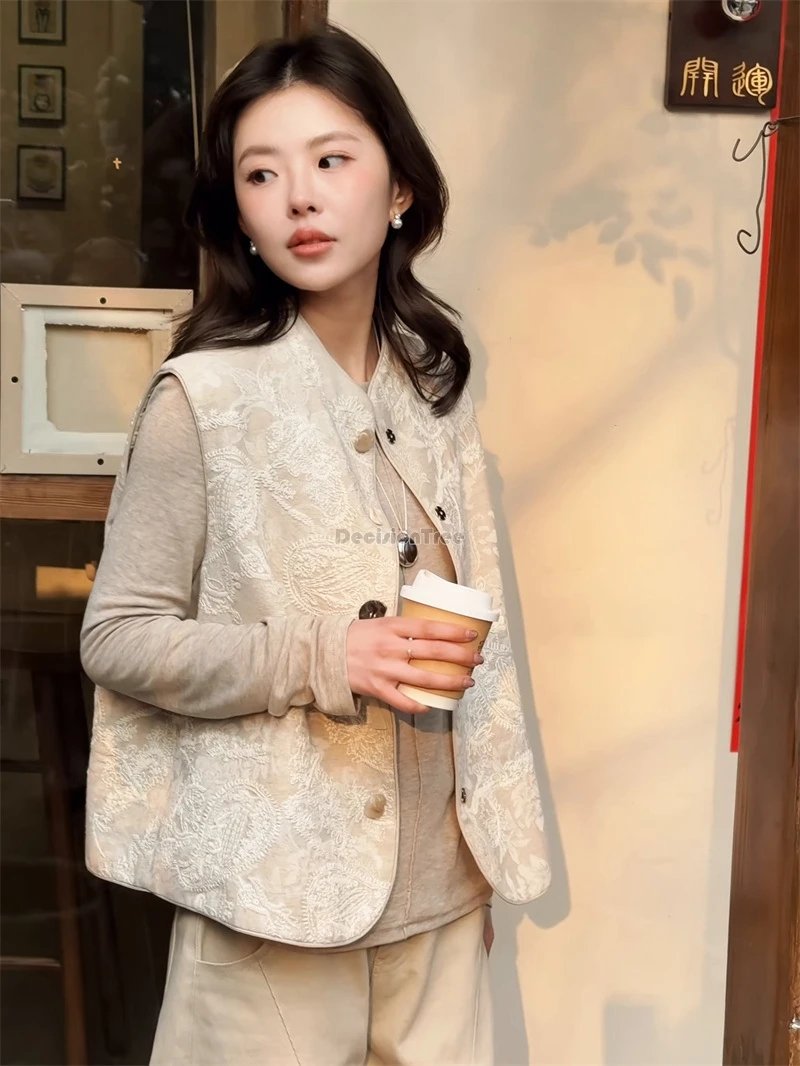 2025 новый китайский улучшенный костюм Тан, стильный жилет, новый весенний традиционный китайский жаккардовый жилет без рукавов с воротником-стойкой t1
2025 новый китайский улучшенный костюм Тан, стильный жилет, новый весенний традиционный китайский жаккардовый жилет без рукавов с воротником-стойкой t1