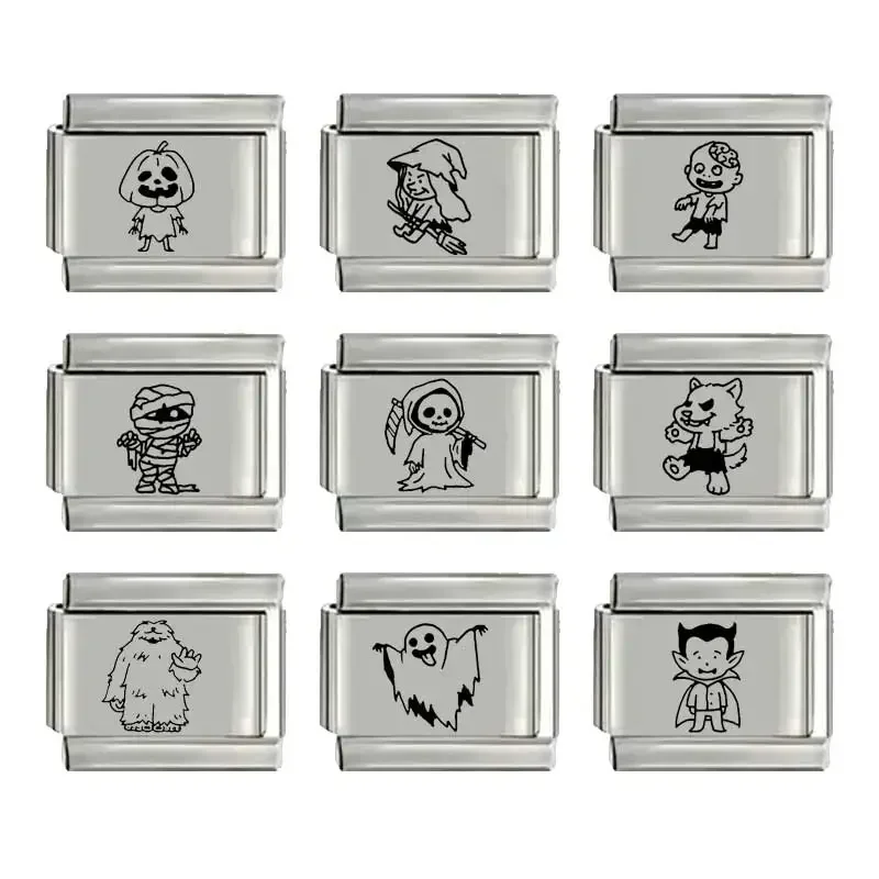 Italian Stainless Steel Charm Bracelet 9mm Module Splicing Halloween Cute Cartoon Adjustable Jewelry Making Customfor Women Men
Italian Stainless Steel Charm Bracelet 9mm Module Splicing Halloween Cute Cartoon Adjustable Jewelry Making Customfor Women Men