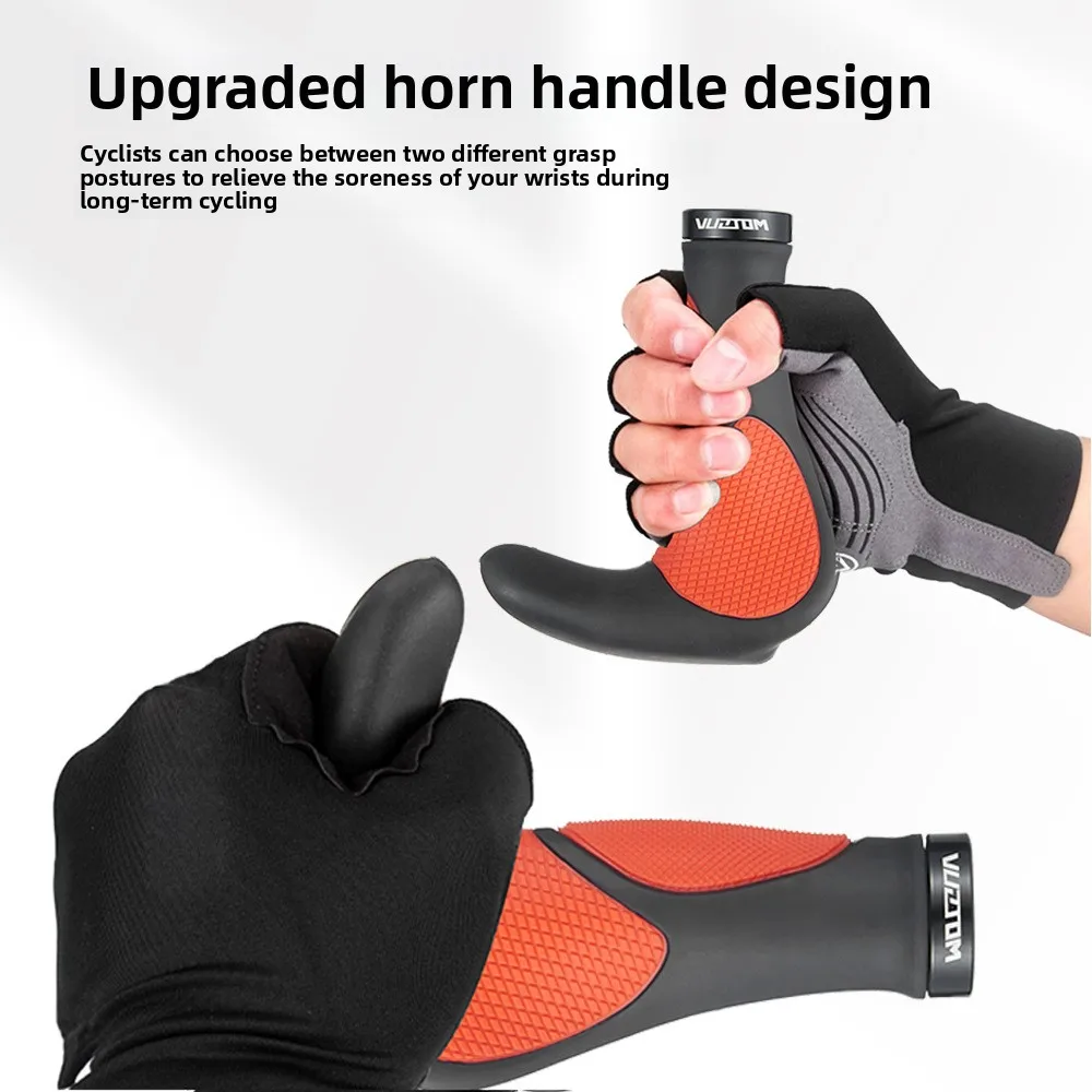 Mountain bike handlebar cover, bike sub-handlebar TPR rubber horn aluminum alloy lock handlebar horn handle cover Bicycle Grips
Mountain bike handlebar cover, bike sub-handlebar TPR rubber horn aluminum alloy lock handlebar horn handle cover Bicycle Grips