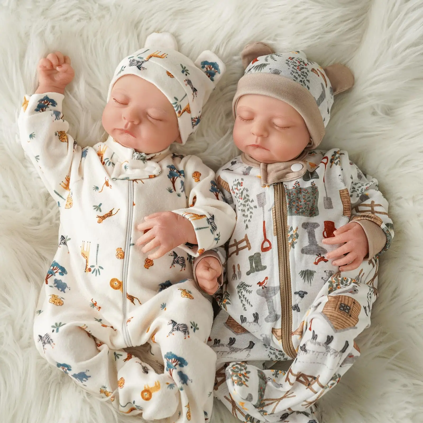 Reborn Baby Twins — 20-дюймовые реалистичные куклы Reborn для мальчиков с мягким тканевым корпусом, реалистичные куклы для новорожденных с одеждой и аксессуарами
Reborn Baby Twins — 20-дюймовые реалистичные куклы Reborn для мальчиков с мягким тканевым корпусом, реалистичные куклы для новорожденных с одеждой и аксессуарами
