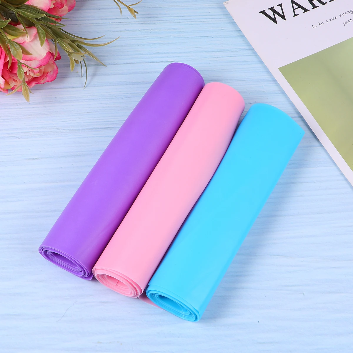 3pcs 2m Yoga Tension Belt Sports Elastic Belt Stretch Pulling Rope Fitness Strap Resistance Band (Pink/Purple/Blue)
3pcs 2m Yoga Tension Belt Sports Elastic Belt Stretch Pulling Rope Fitness Strap Resistance Band (Pink/Purple/Blue)