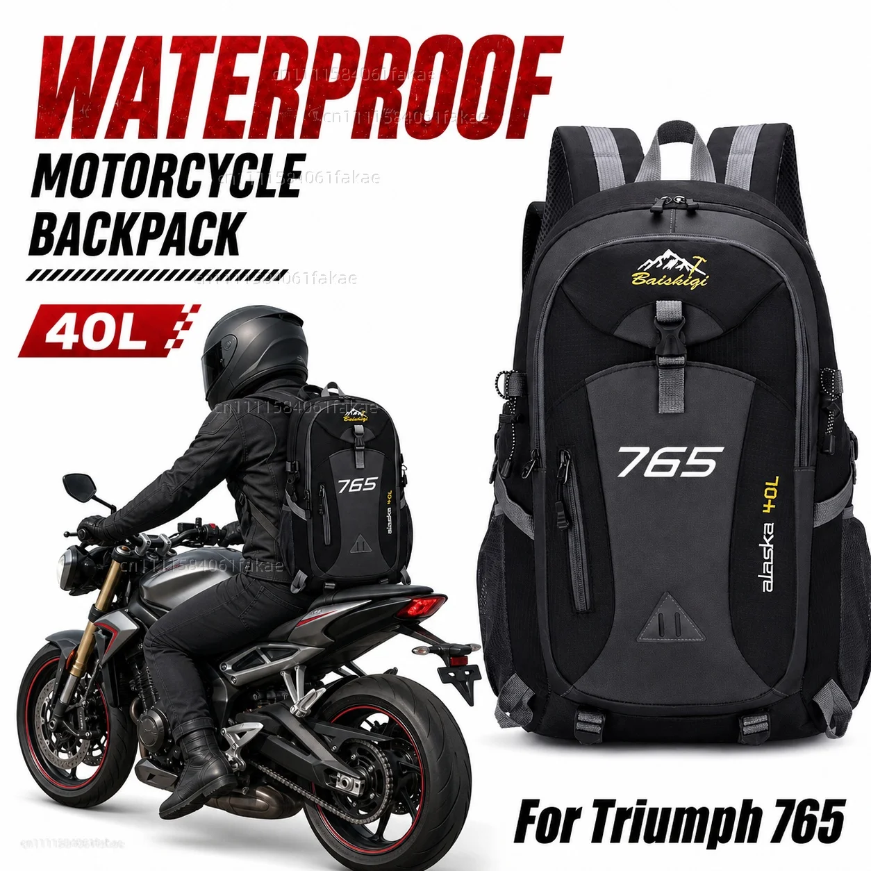 For Triumph Street Triple 765 RS /S/R 675 daytona Trident 660 Motorcycle Backpack 40L Waterproof Travel Backpack Outdoor Hiking
For Triumph Street Triple 765 RS /S/R 675 daytona Trident 660 Motorcycle Backpack 40L Waterproof Travel Backpack Outdoor Hiking
