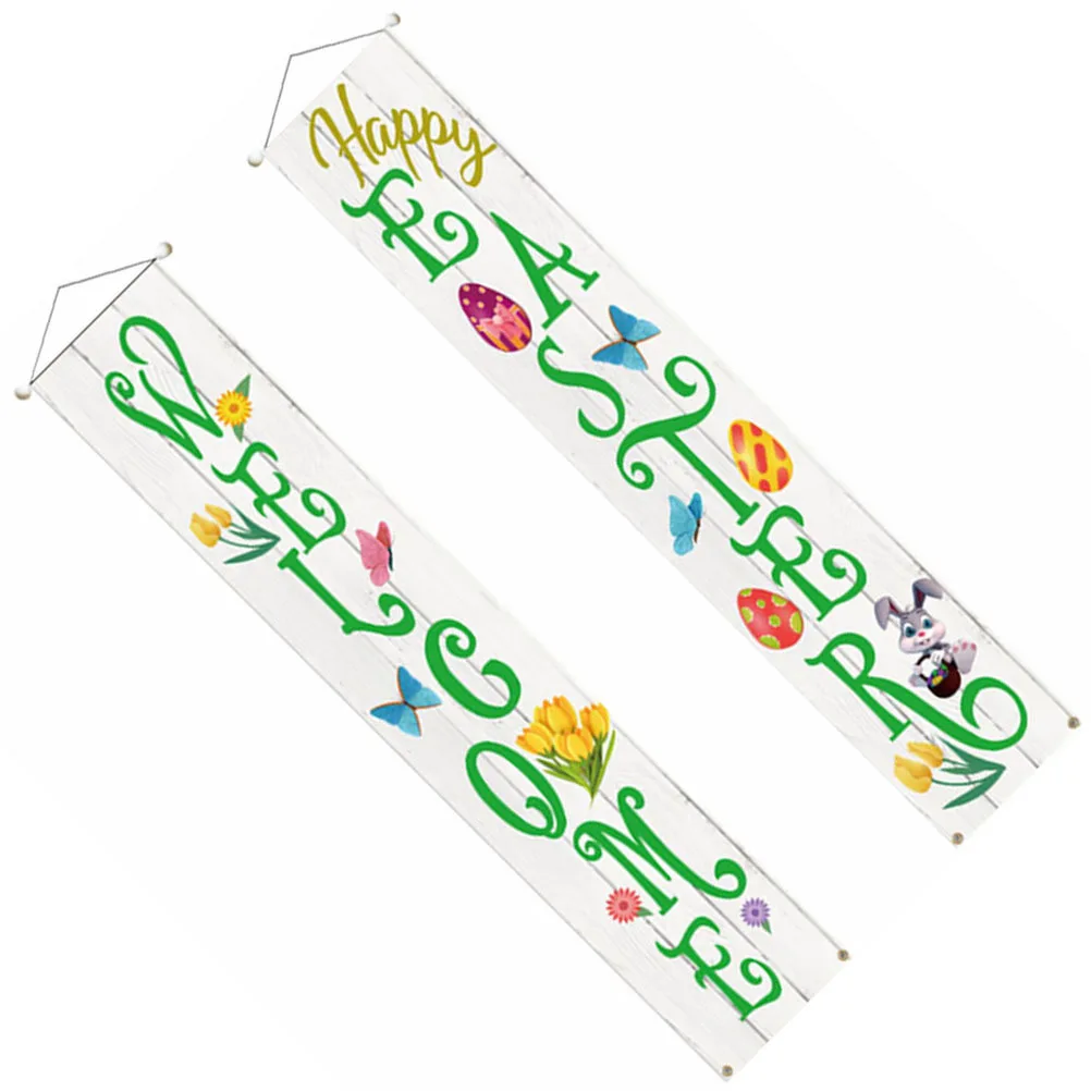 1Pair Oxford Cloth Door Banner Festive Easter Couplet Decor Comfortable Eco Friendly Door Hanging Pendant for Holiday Decor
1Pair Oxford Cloth Door Banner Festive Easter Couplet Decor Comfortable Eco Friendly Door Hanging Pendant for Holiday Decor