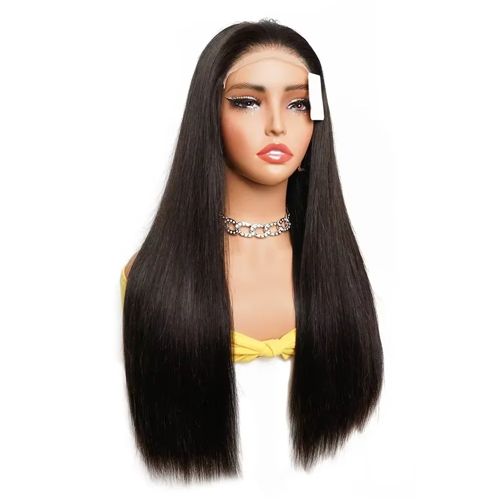 Natural Black Straight 26 Inch 180% Density Synthetic Lace Front Wig For Women With BabyHair Preplucked Glueless Heat Fiber Wig
Natural Black Straight 26 Inch 180% Density Synthetic Lace Front Wig For Women With BabyHair Preplucked Glueless Heat Fiber Wig