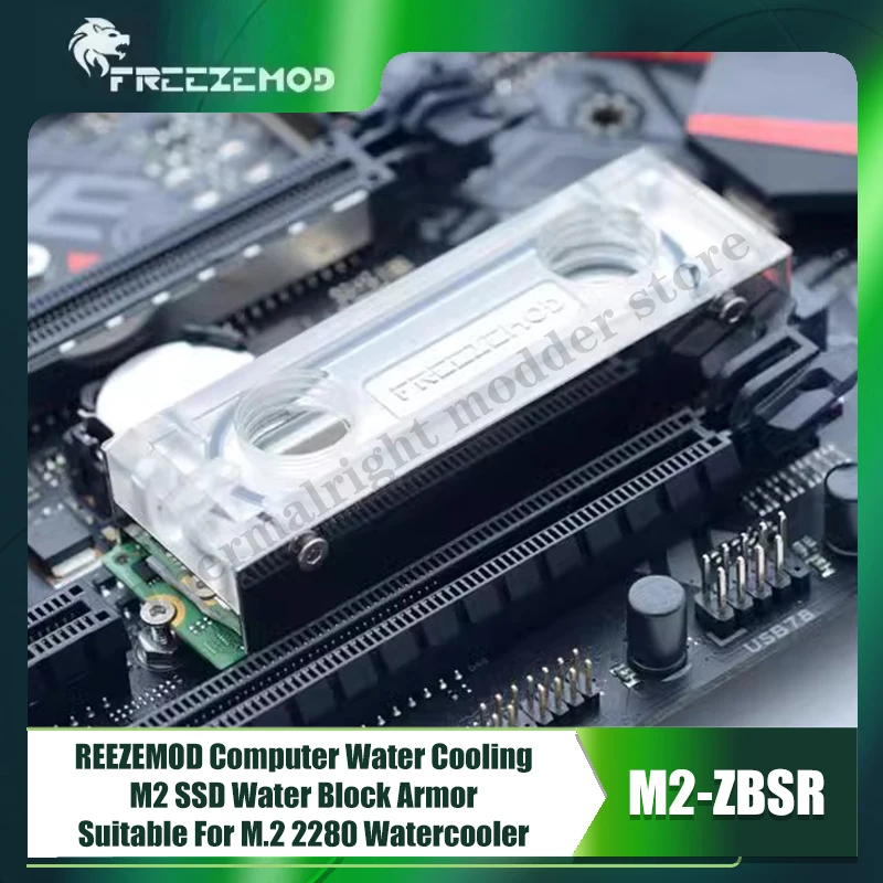 REEZEMOD Computer Water Cooling M2 SSD Water Block, Armor Suitable For M.2 2280 Watercooler M2-ZBSR
REEZEMOD Computer Water Cooling M2 SSD Water Block, Armor Suitable For M.2 2280 Watercooler M2-ZBSR