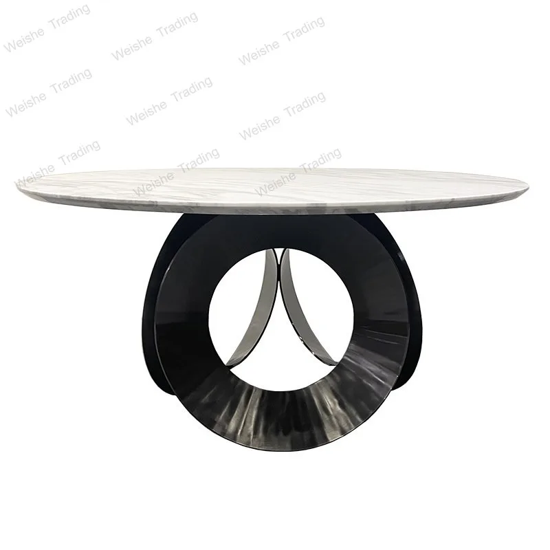 Italian minimalist light luxury modern marble dining table stainless steel simple round table dining table
Italian minimalist light luxury modern marble dining table stainless steel simple round table dining table