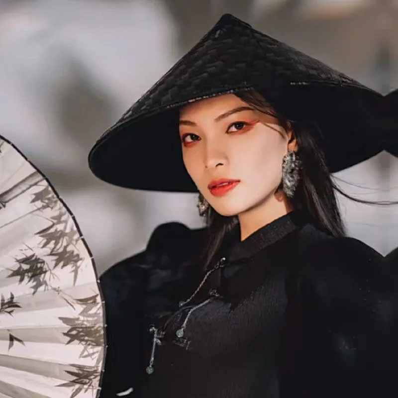 Chinese Style Kung Fu Ninja Bamboo Weave Hat Shaolin Japanese Samurai Cosplay Oriental Headwear Prop Shade Straw Cap Traditional
Chinese Style Kung Fu Ninja Bamboo Weave Hat Shaolin Japanese Samurai Cosplay Oriental Headwear Prop Shade Straw Cap Traditional