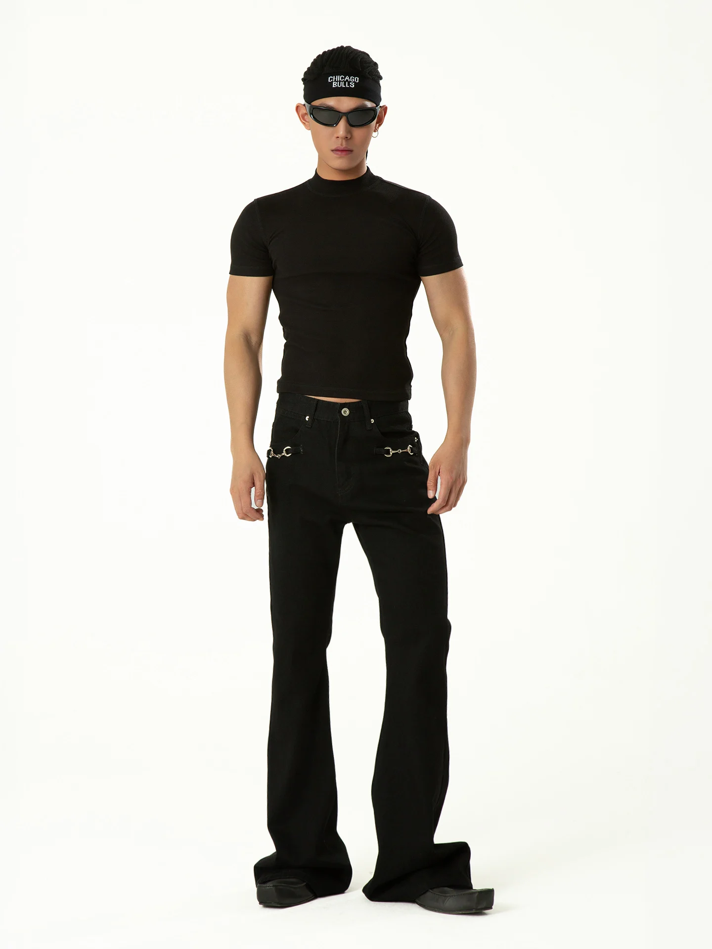 Citylaziestplayer Men's Slim Fit Straight Leg Jeans Metal Buckle Decorative Long Floor-Length Casual Retro Streetwear Y2K
Citylaziestplayer Men's Slim Fit Straight Leg Jeans Metal Buckle Decorative Long Floor-Length Casual Retro Streetwear Y2K