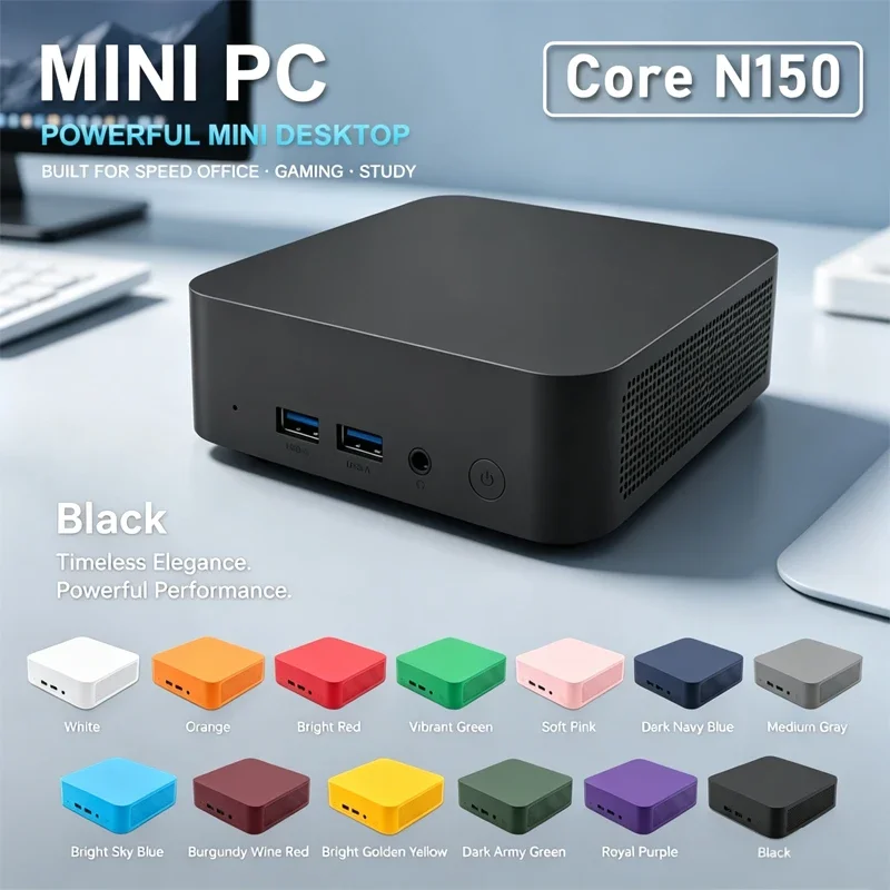 Mini PC Intel Core N150 Windows 11 Small Pocket Cmputer 16GB RAM 1/2TB SSD WIFI6 BT5.2 4K Desktop PC Gaming Computer
Mini PC Intel Core N150 Windows 11 Small Pocket Cmputer 16GB RAM 1/2TB SSD WIFI6 BT5.2 4K Desktop PC Gaming Computer