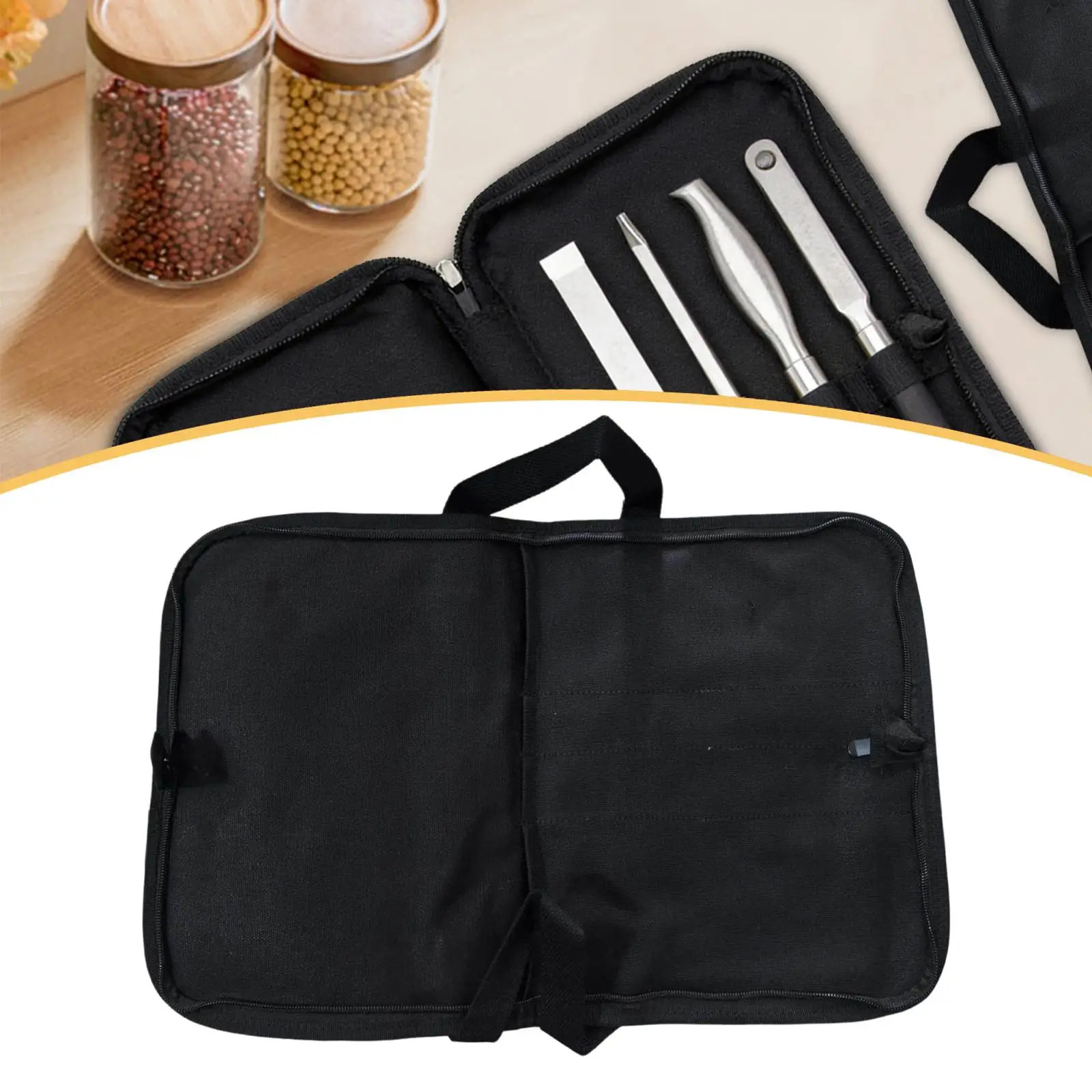 Сумка-чехол для поварских ножей: современный портативный холщовый футляр с несколькими отделениями для кухни, барбекю и пикников
Сумка-чехол для поварских ножей: современный портативный холщовый футляр с несколькими отделениями для кухни, барбекю и пикников