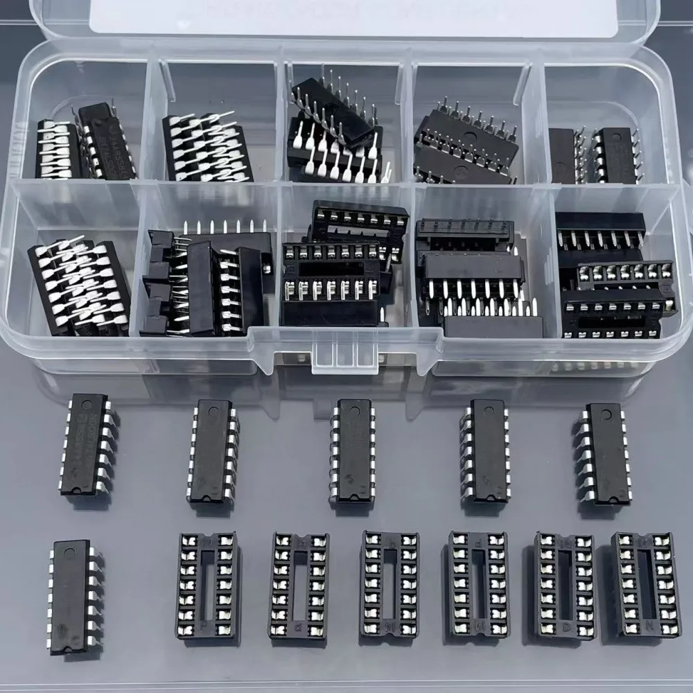 Integrated Circuit DIP IC Combination Kit IC Kits 1 Set 74LS00 74LS02 74LS04 74LS08 74LS32 74LS86 DIP-14
Integrated Circuit DIP IC Combination Kit IC Kits 1 Set 74LS00 74LS02 74LS04 74LS08 74LS32 74LS86 DIP-14