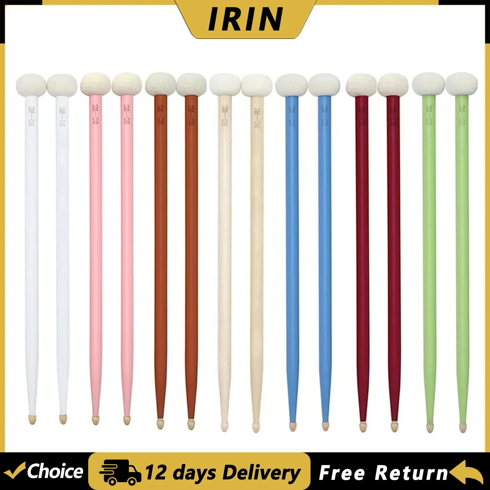 IRIN Drum Sticks Maple Drumsticks Set Double-Headed Drum Sticks For Beginners Professional Percussion Instrument Accessories
IRIN Drum Sticks Maple Drumsticks Set Double-Headed Drum Sticks For Beginners Professional Percussion Instrument Accessories